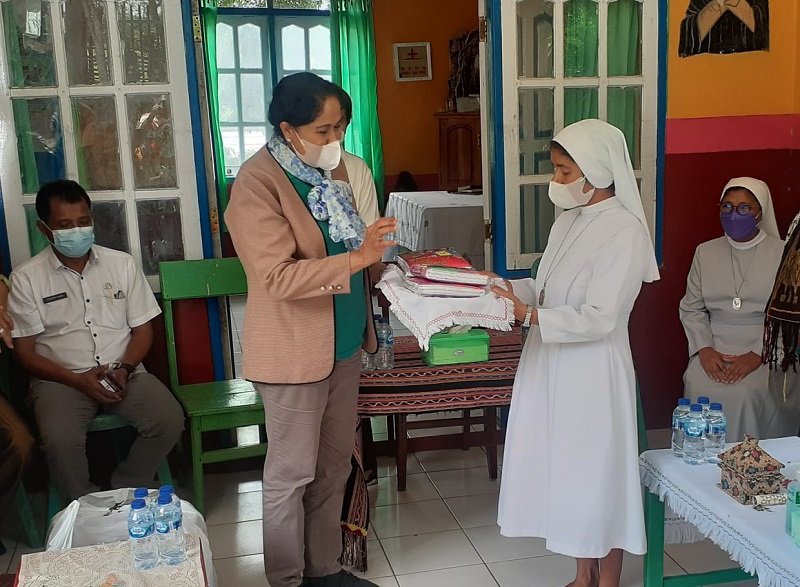 Foto Peduli Anak Usia Dini. Ini Yang Dilakukan Bunda PAUD Kabupaten Malaka