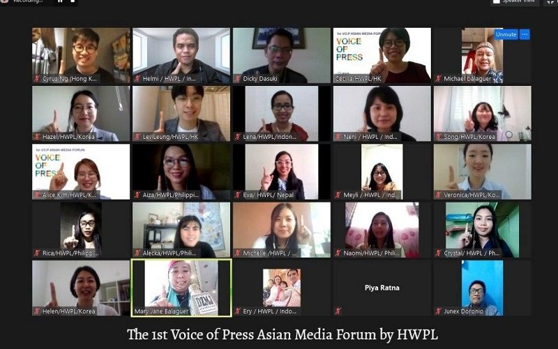 Foto 16 Jurnalis di Benua Asia Cari Solusi Praktis dan damai  untuk Pandemi Covid-19   