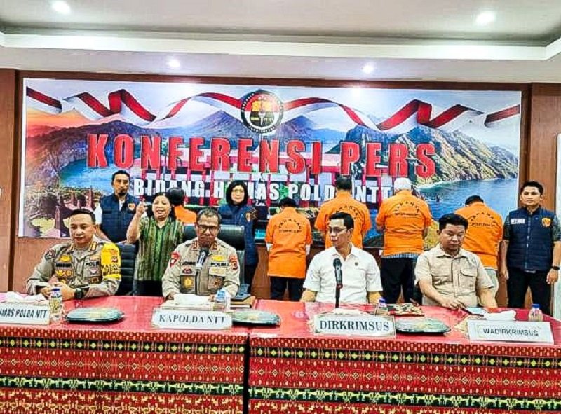 Foto Polda NTT Beberkan Peran 5 Tersangka Korupsi RS Pratama Boking 