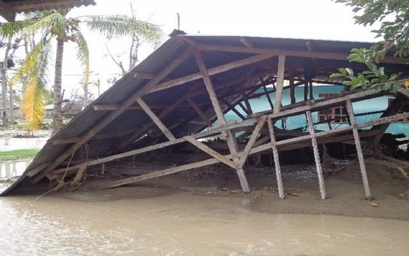 Foto Desa Motain di Malaka Paling Parah Terdampak Banjir Benenain   