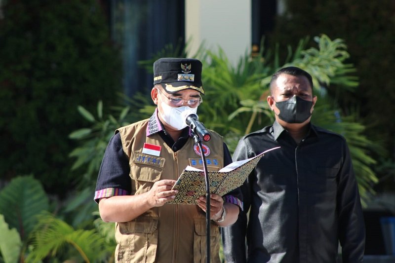 Foto Wali Kota Jeriko Pimpin Apel Kesiapsiagaan Hadapi Bencana Cuaca Ekstrim