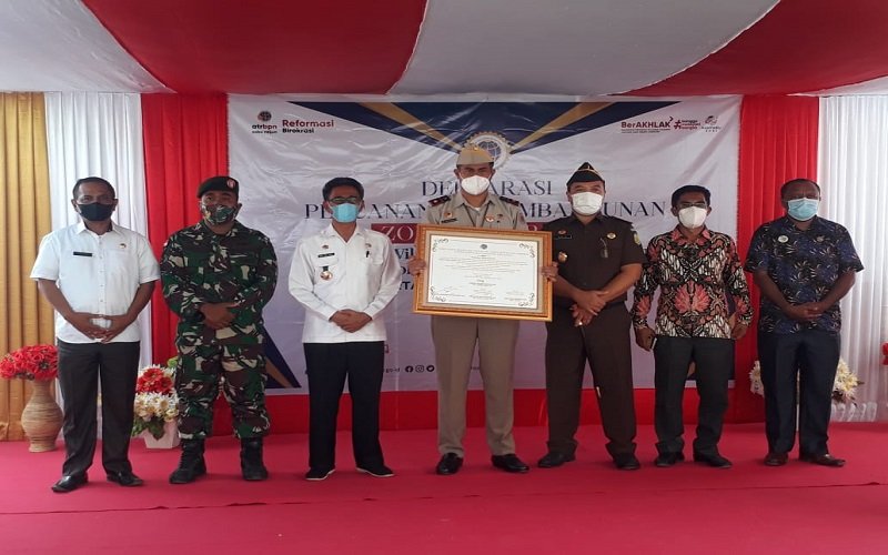 Foto Deklarasi Pencanangan Pembangunan Zona Integritas, Kantah Sabu Raijua Janji Terus Berbenah   