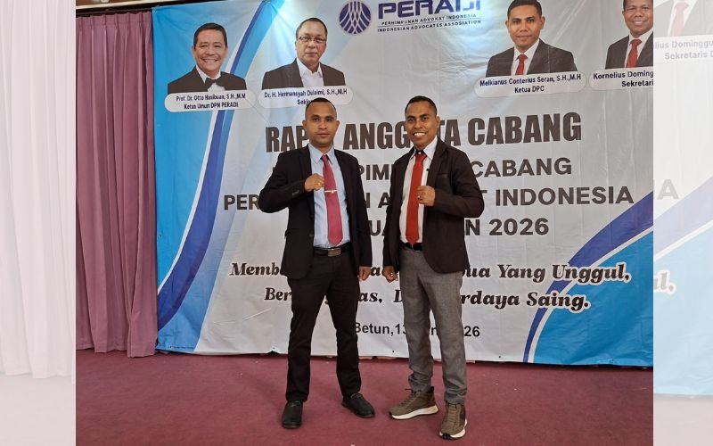 Foto Duet Manis Kerja Panitia RAC Beri Sinyal Kebesaran DPC PERADI Atambua
