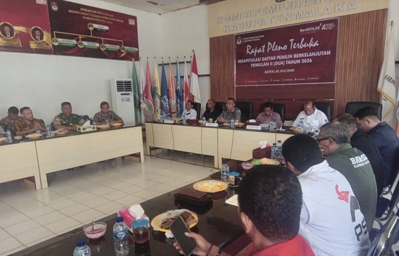 KPU Malaka Gelar Rapat Pleno PDPB Triwulan II