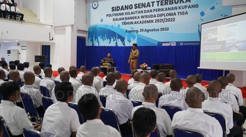 Foto George Minta Taruna Poltek Kelautan dan Perikanan Kupang Belajar Manfaatkan Potensi Kelautan NTT