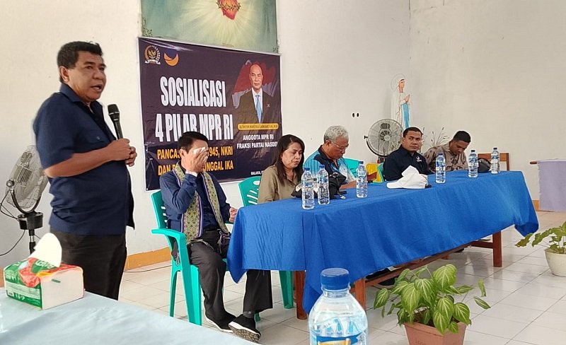 Foto Sosialisasi Empat Pilar Kebangsaan DPR RI VBL di Malaka Penting, Ini Alasannya!