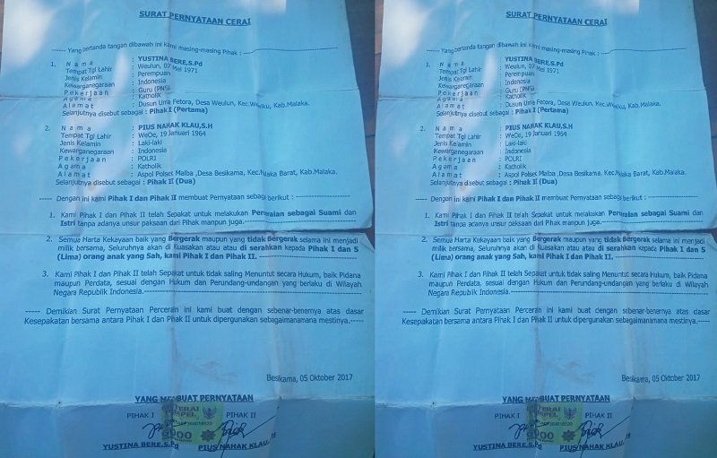 Foto Oknum Polisi Pejabat Polres Malaka Paksa Nikahi Gadis Biris   
