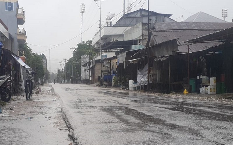 Foto Tiga Jam Betun Jadi Kota Mati