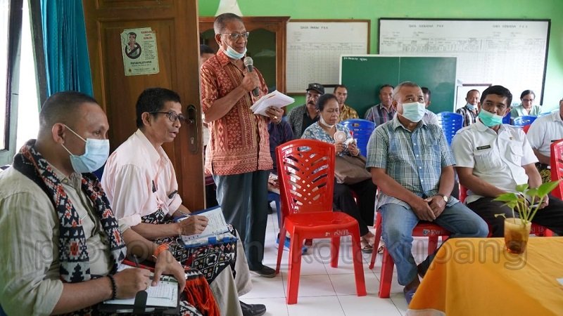 Foto Sejumlah Permintaan Warga Penfui Ke Penjabat, Salah Satu Pastikan Batas Wilayah