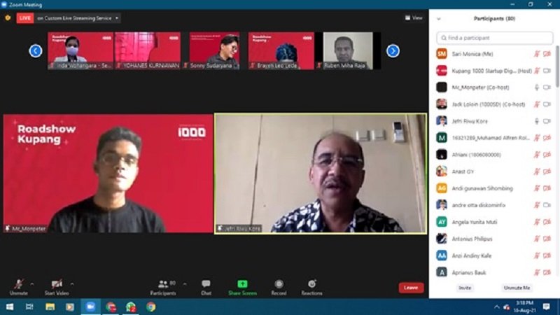 Foto Wali Kota Dukung Penuh Roadshow 1000 Startup Digital Kemenkominfo di Kota Kupang